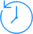 Clock icon with reverse arrow.