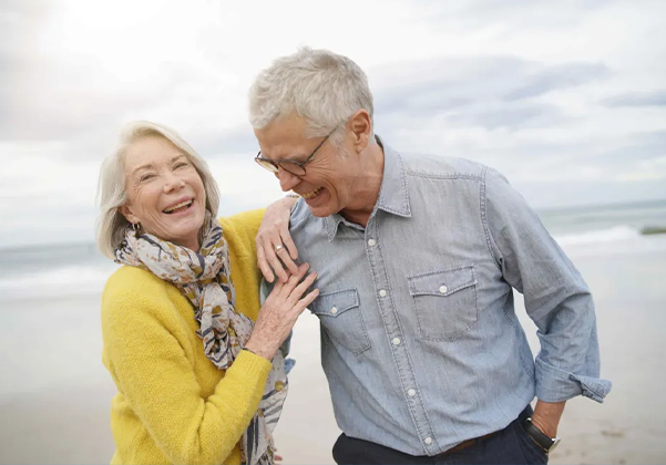 Image of an adult couple, related to home healthcare.