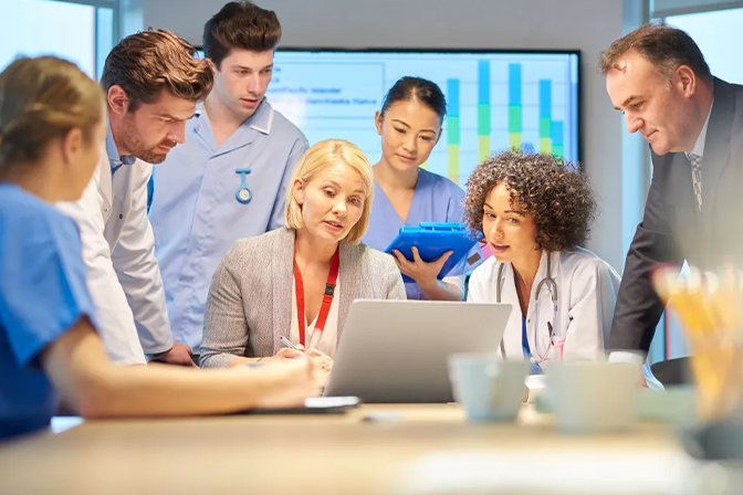 Flowchart or graphic illustrating the company's hiring process.