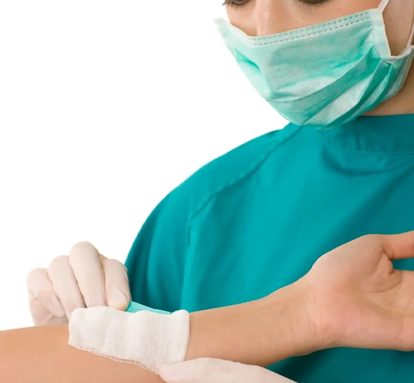 Photo or graphic representing professional wound care.