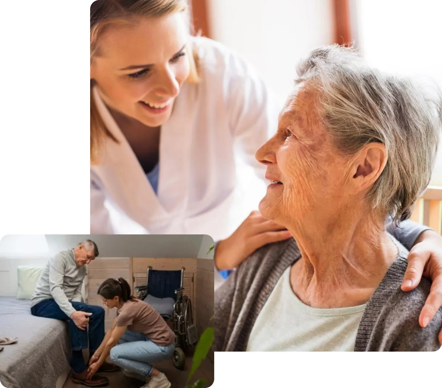 aregivers helping seniors.